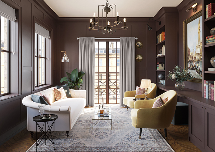 Bruschal (Blackout), Mouse Brown - Made to Measure Curtains - Image 15